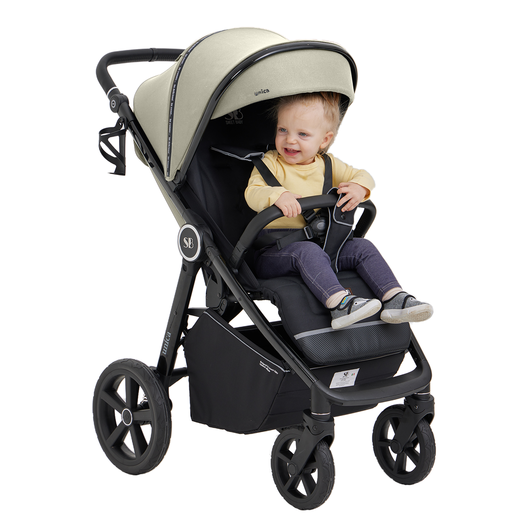Коляска прогулочная Sweet Baby Unica Olive Green хаки - фото 14
