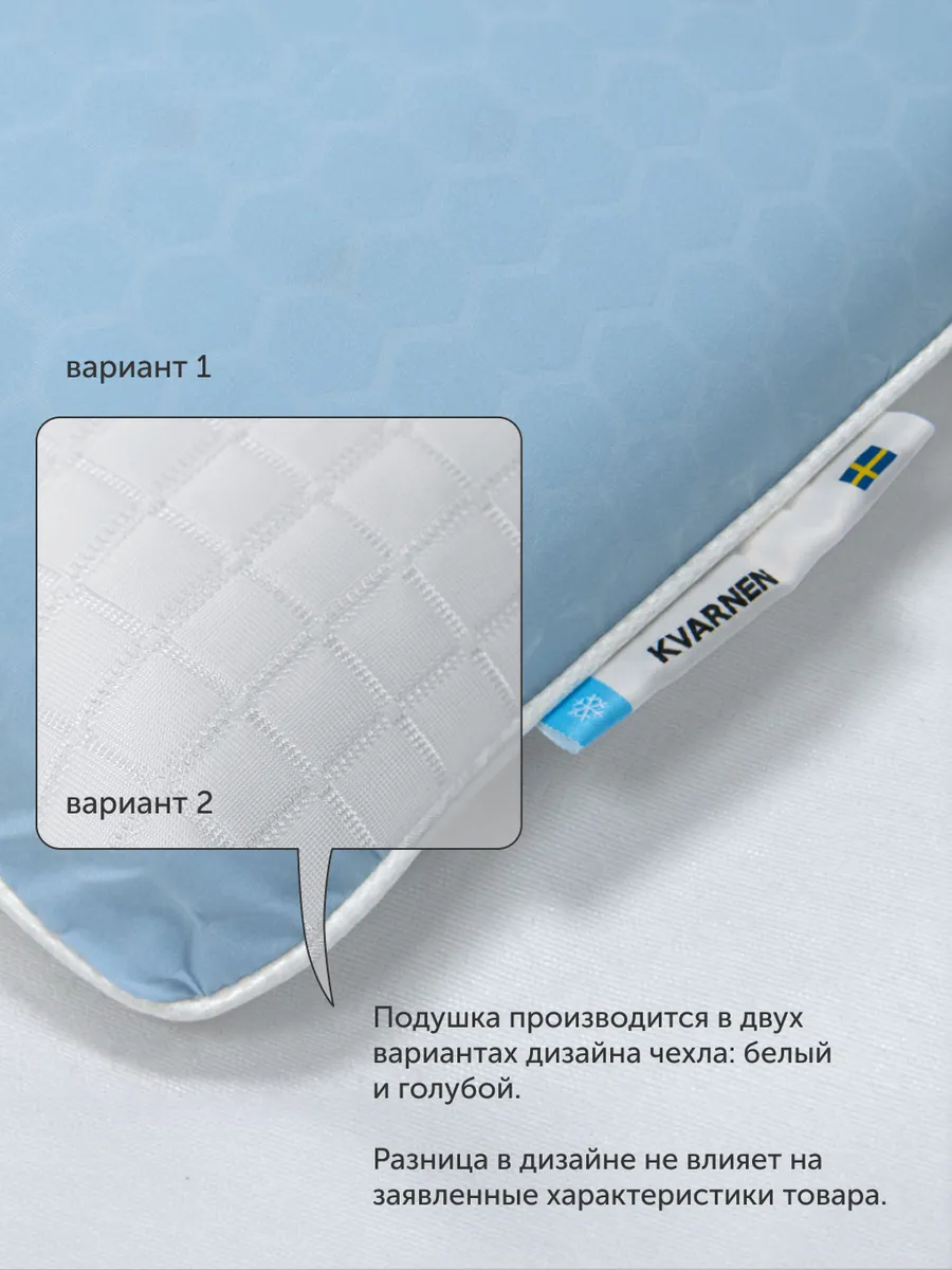 Подушка анатомическая IKEA Кварнен 42 x 64 см 1 шт. - фото 2