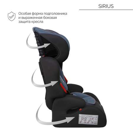 Автокресло Babyton Sirius I/II/III iceberg green 1/2/3 (9-36 кг)