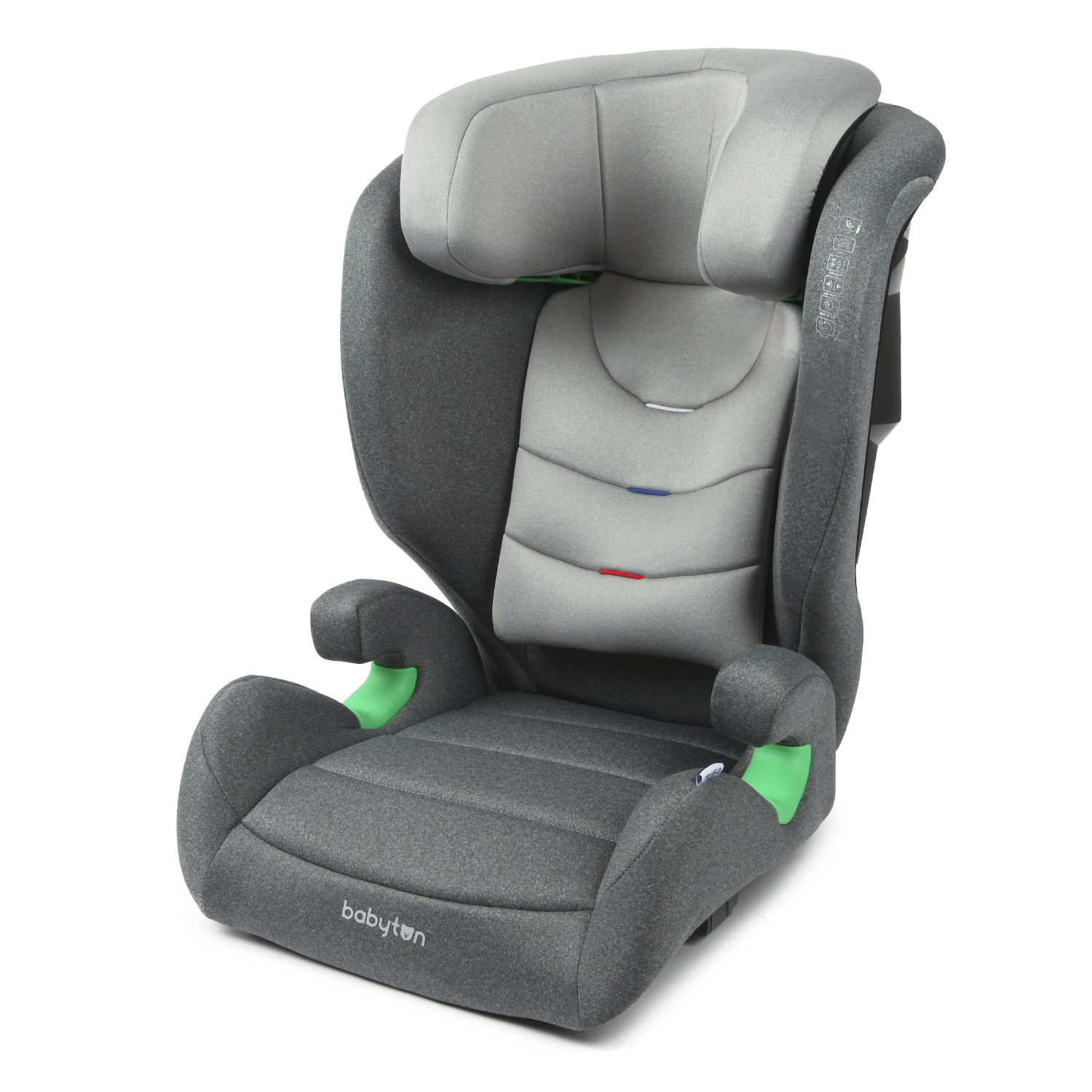 Автокресло Babyton Traveller Isofix 2/3 (15-36 кг) серый - фото 1