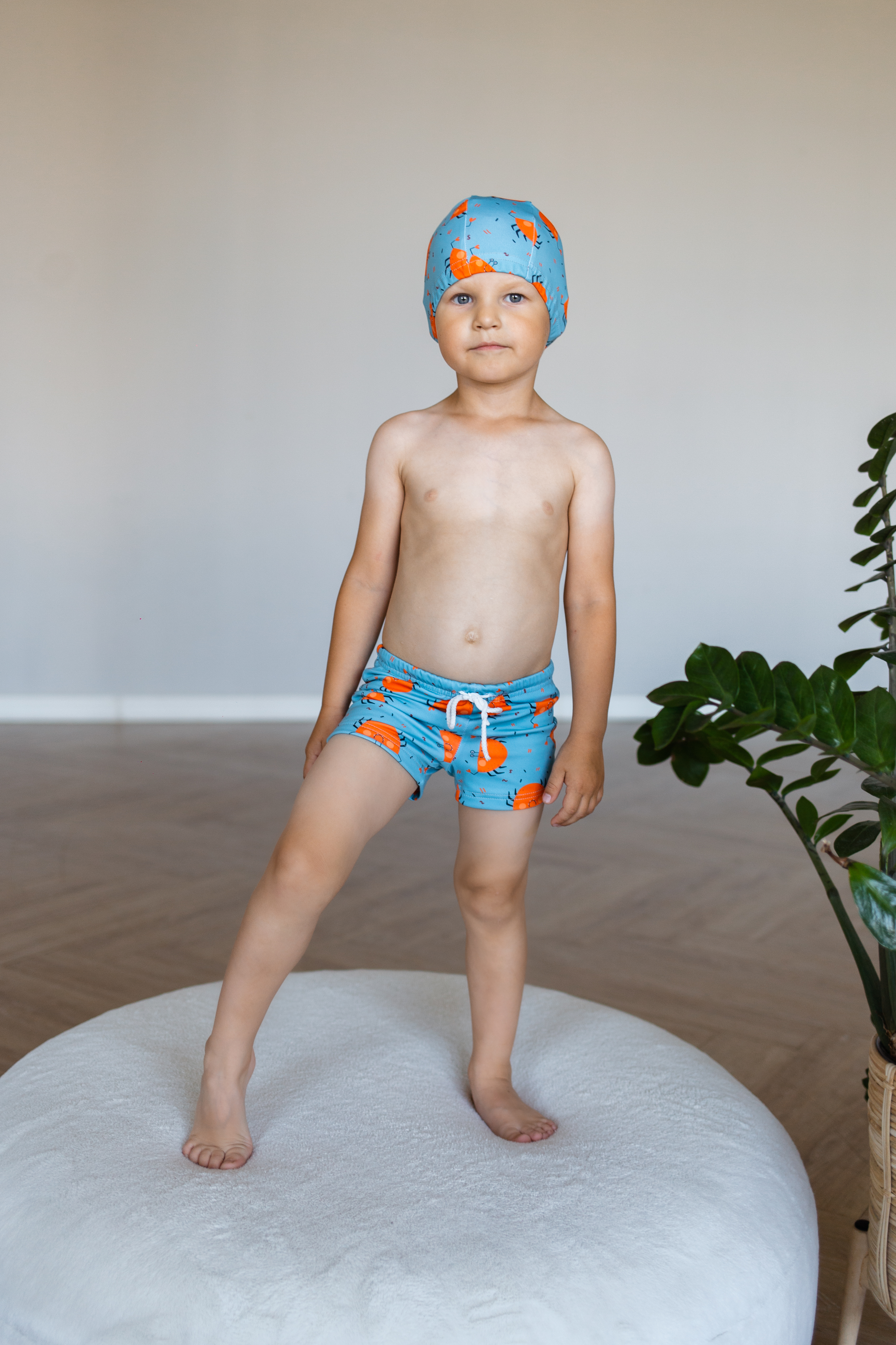 Шапочка для плавания Мамин Я Крабики размер 3-6 лет - фото 10