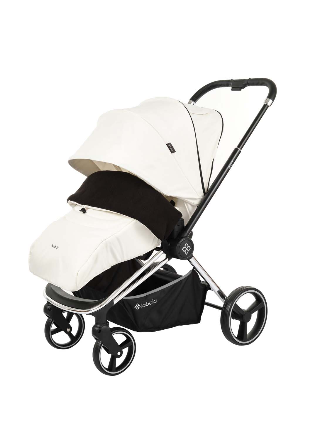 Коляска 2в1 Labala Raiz white - фото 19