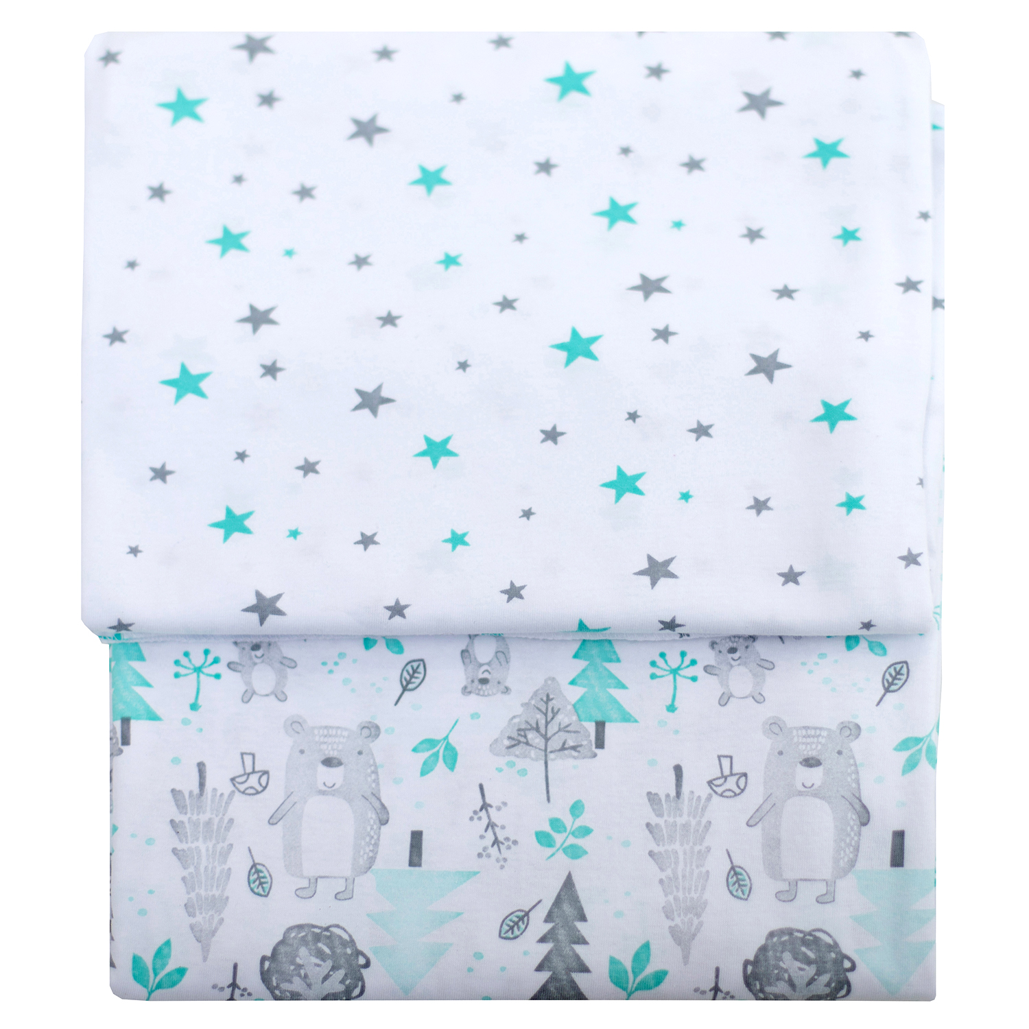 Пелёнка inlovery трикотаж 90х120 см 2 шт. - фото 2