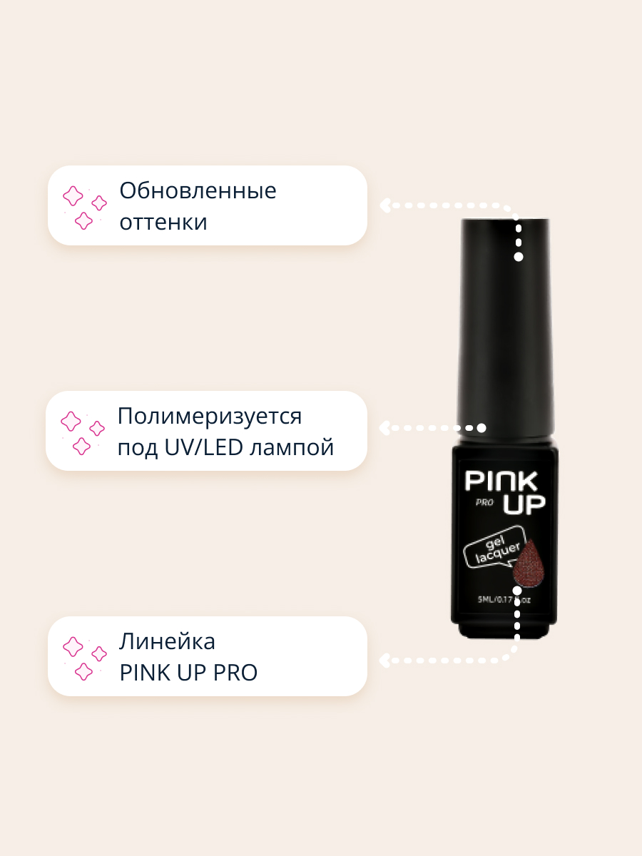 Гель-лак для ногтей Pink Up uv/led тон 31 5 мл - фото 2