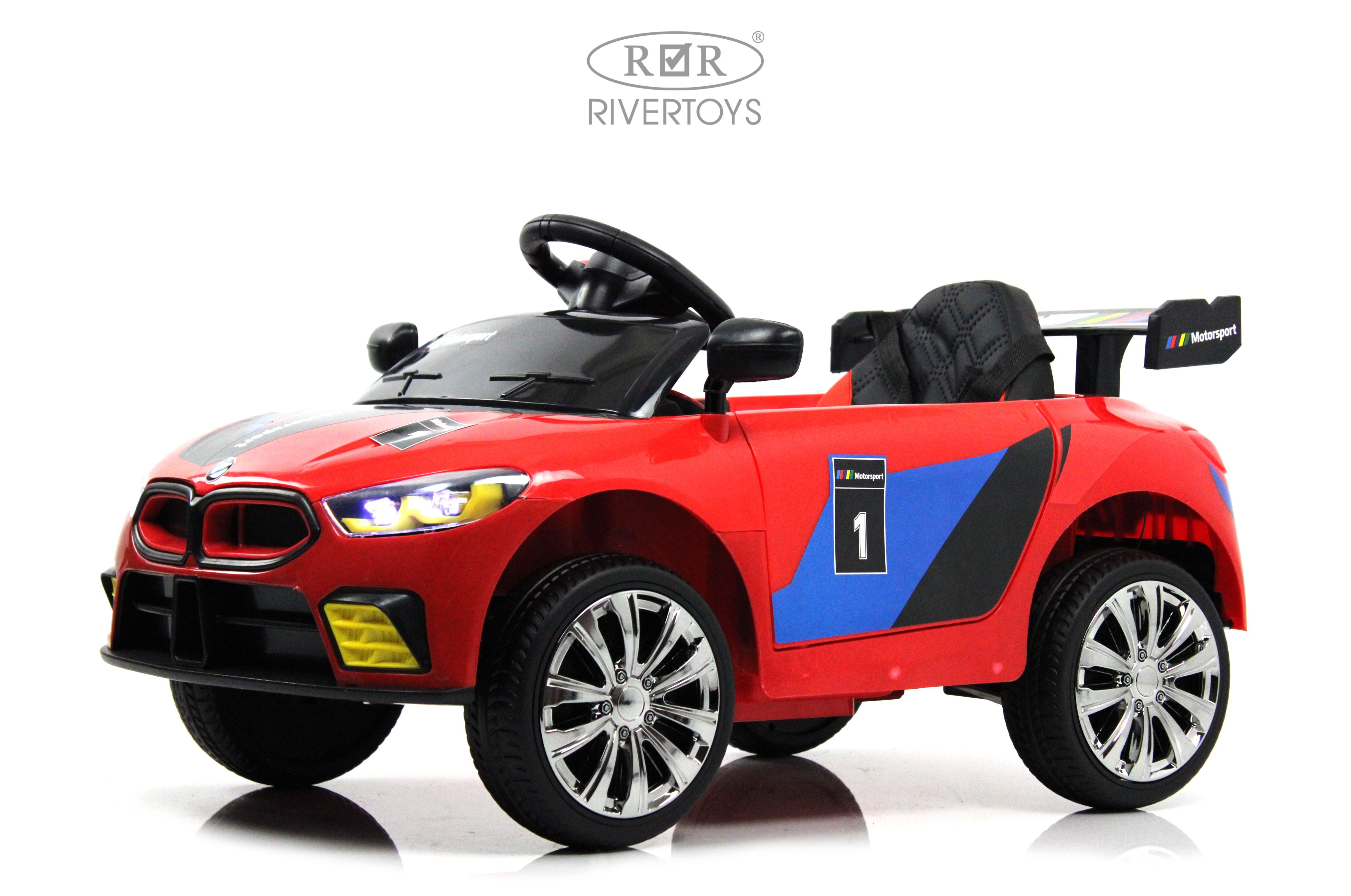 Электромобиль RIVERTOYS F444FF-RED С пультом ДУ - фото 12