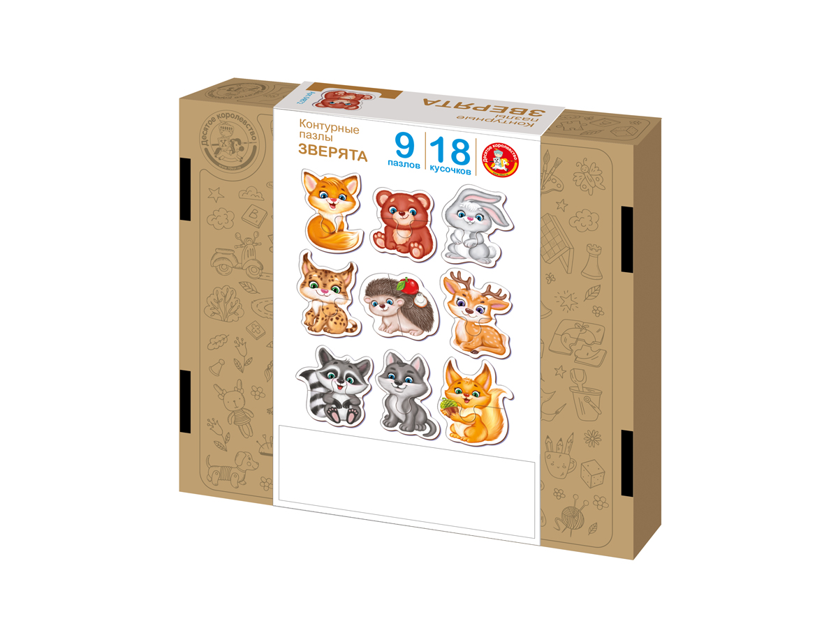 Игрушка Десятое королевство пазл Зверята - фото 2