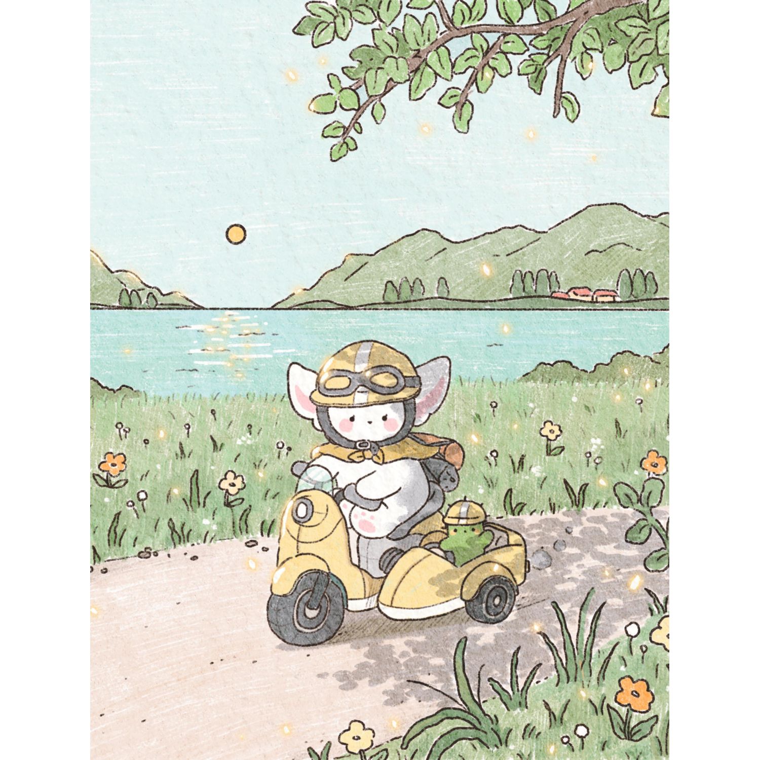 Книга Эксмо Лисенок Согыми и четыре сезона. Раскраска от популярной корейской художницы - фото 6