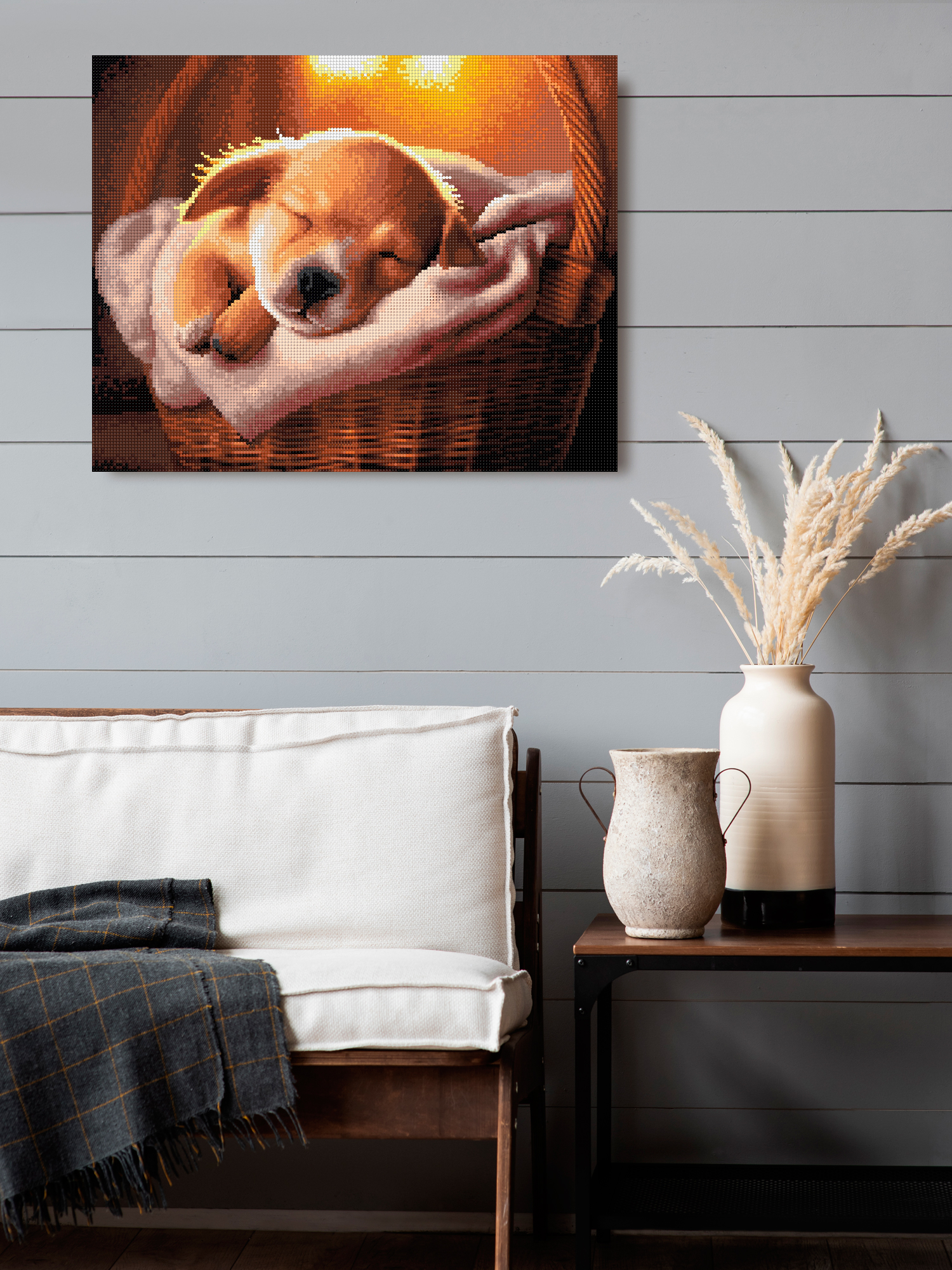 Алмазная мозаика Art on Canvas Соня в корзинке в ассортименте - фото 3