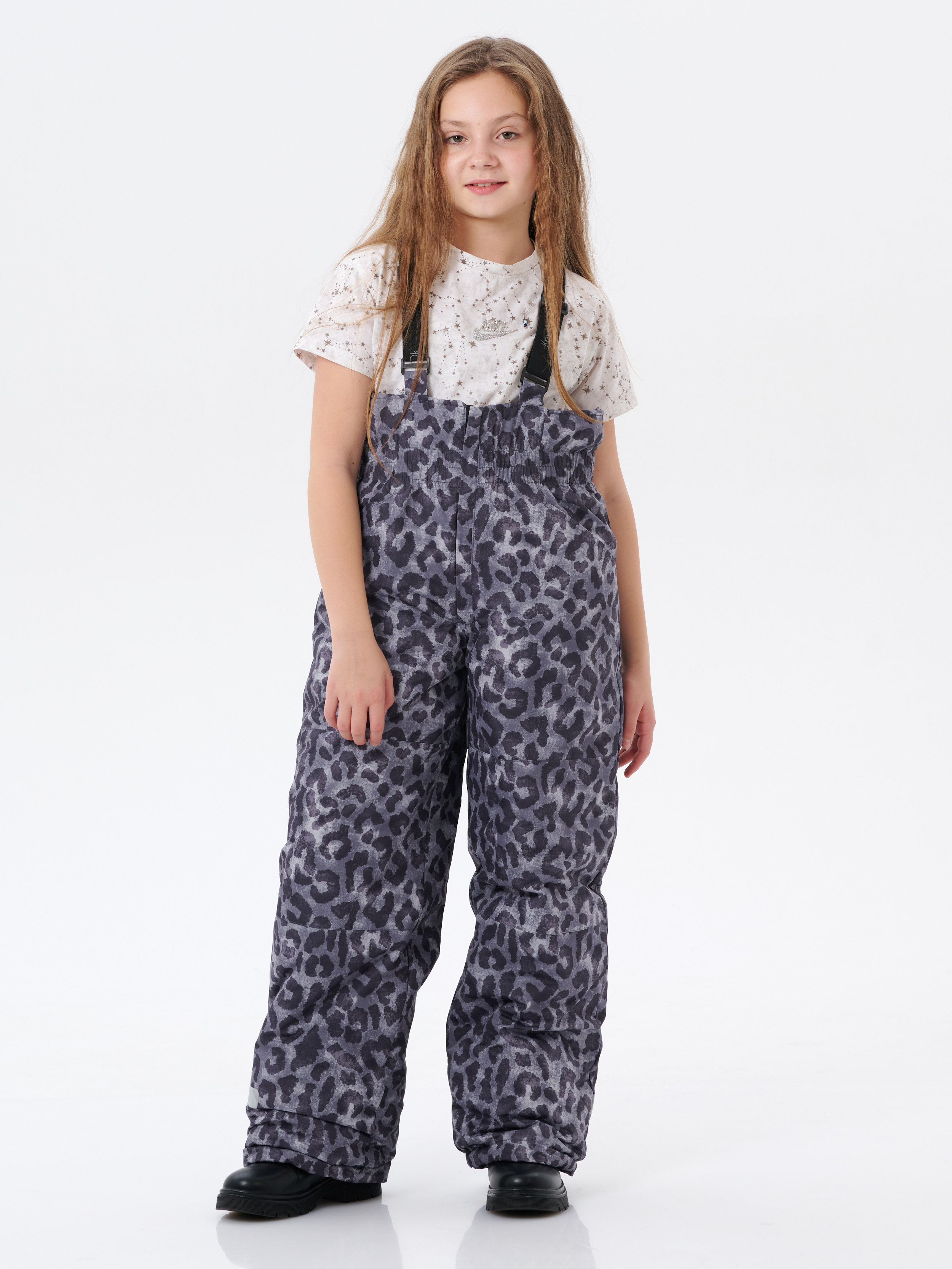Брюки утепленные КрутышОк Т-067 серый леопард - фото 23