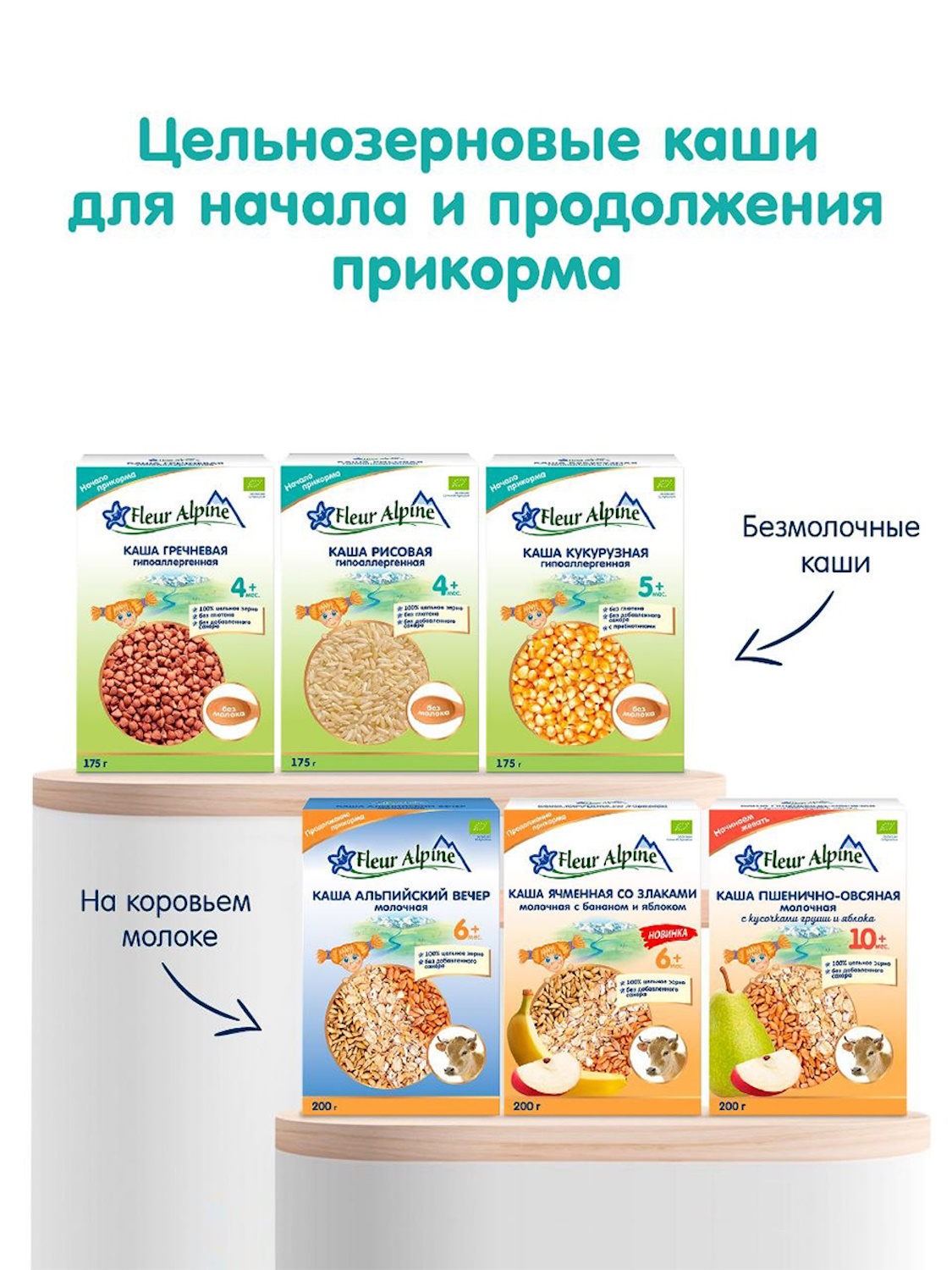 Каша Fleur Alpine безмолочная гречневая гипоаллергенная 175г с 4мес - фото 13