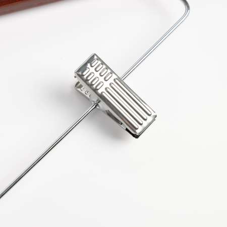 Вешалка ё (плечики) с клипсами (деревянная) B012987