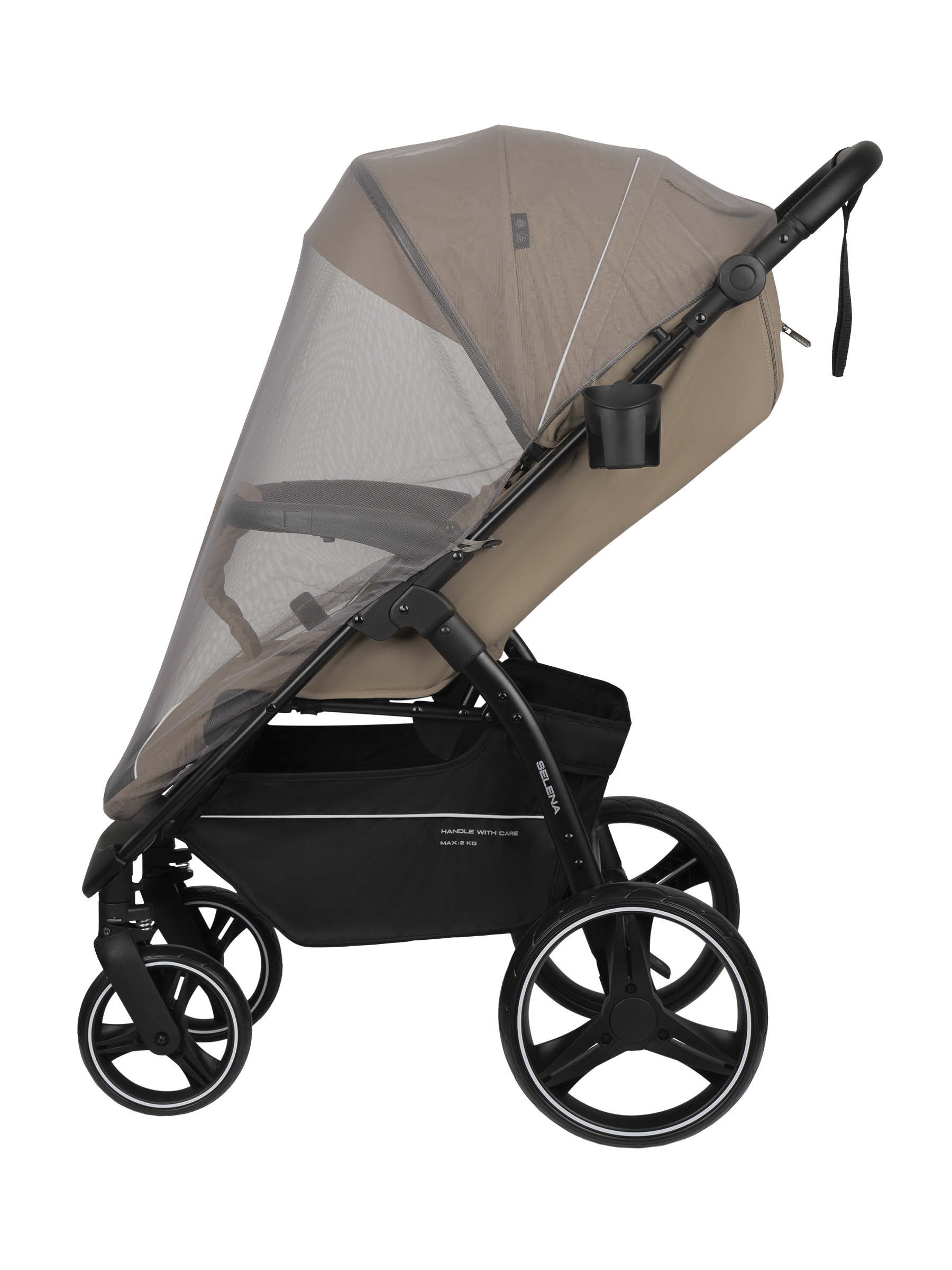 Коляска прогулочная JOVOLA SELENA 2026 всесезонная бежевый - фото 11
