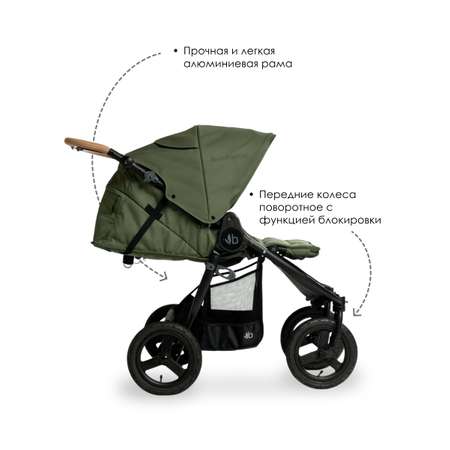 Коляска прогулочная Bumbleride Indie Twin 2025 / Olive