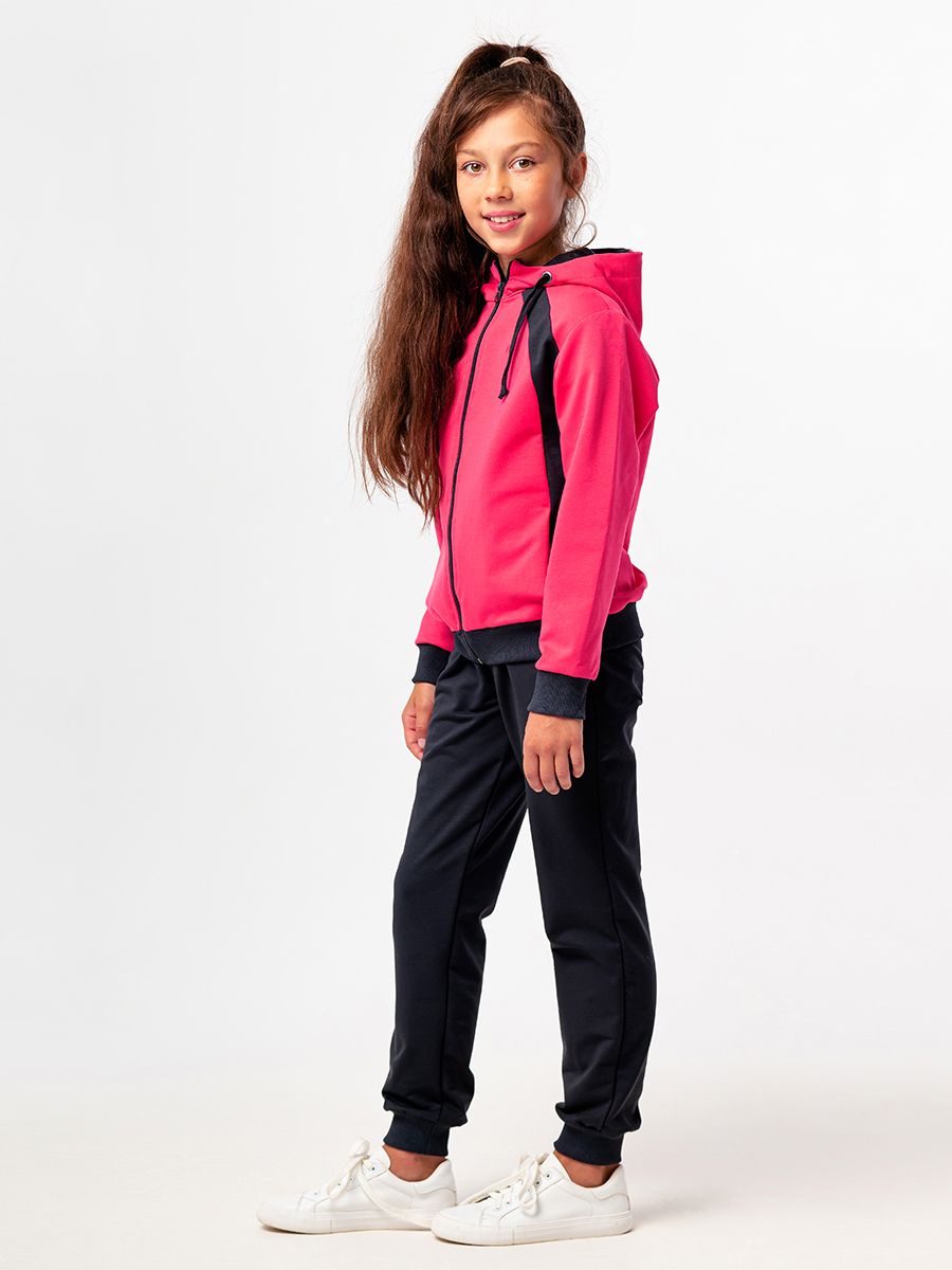 Спортивный костюм RODOS М-258/темно-синий_фуксия - фото 3