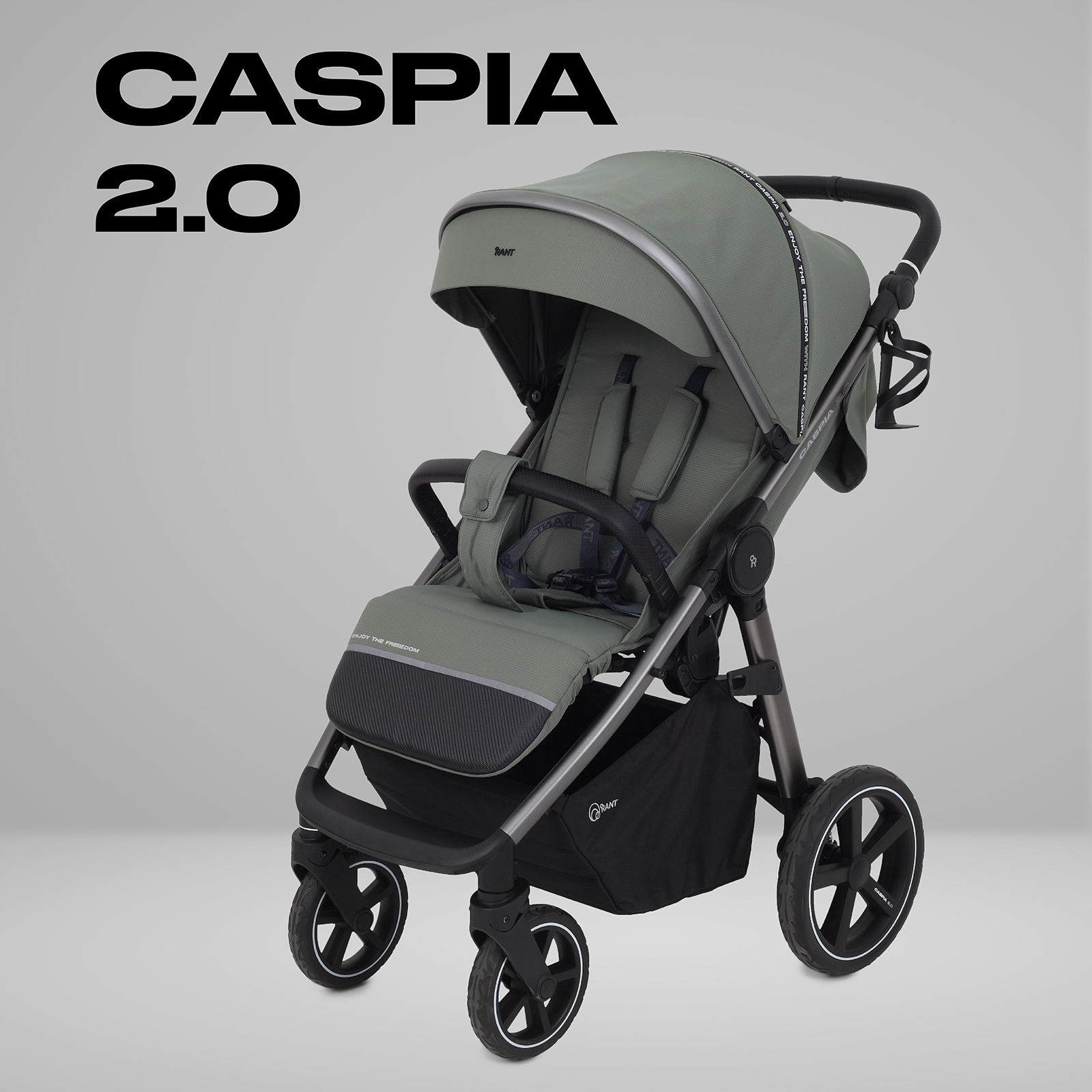 Коляска прогулочная Rant Caspia 2.0 зеленый - фото 1