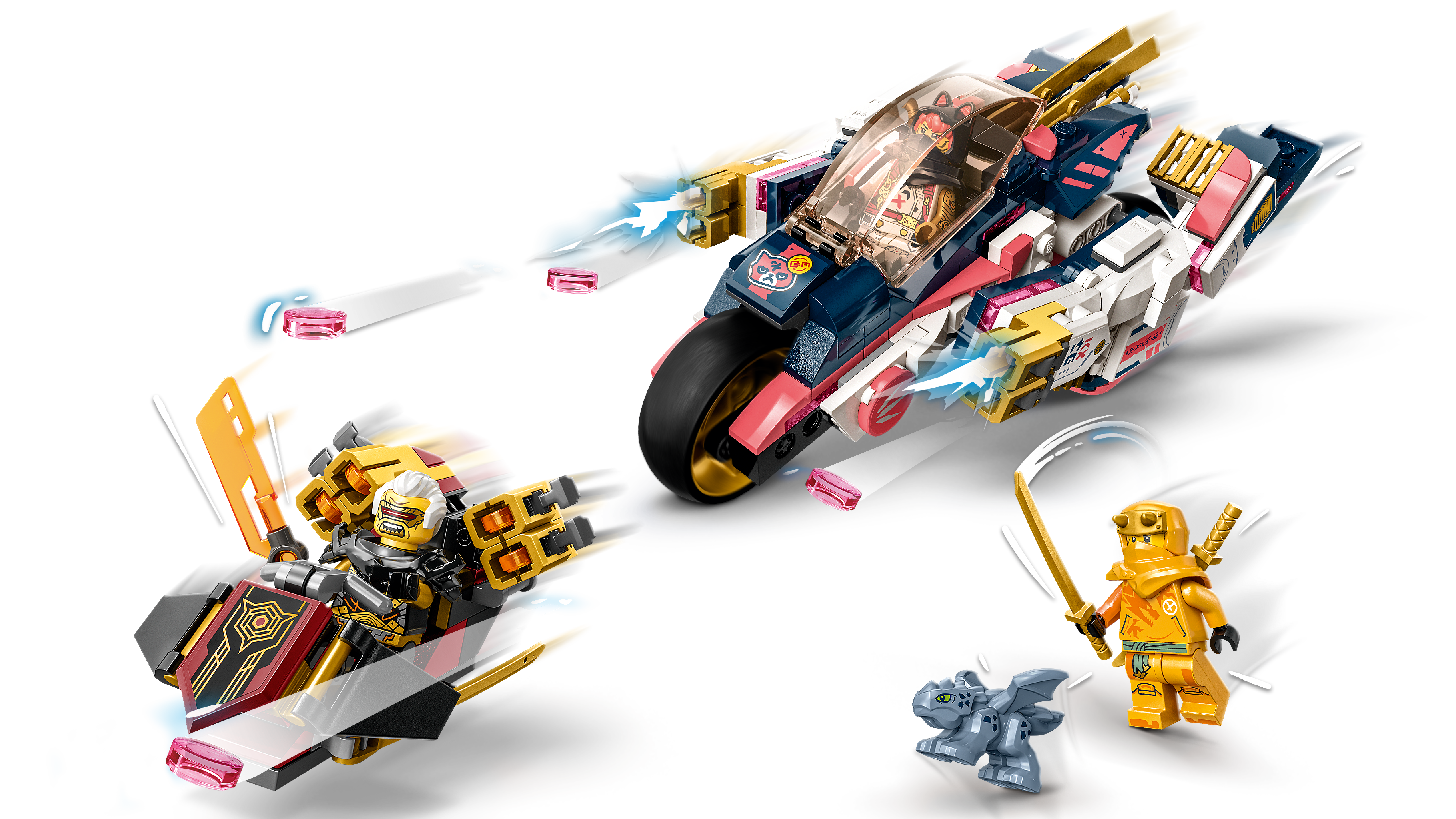 Конструктор LEGO NINJAGO Soras Transforming Mech Bike 384 дет. - фото 7