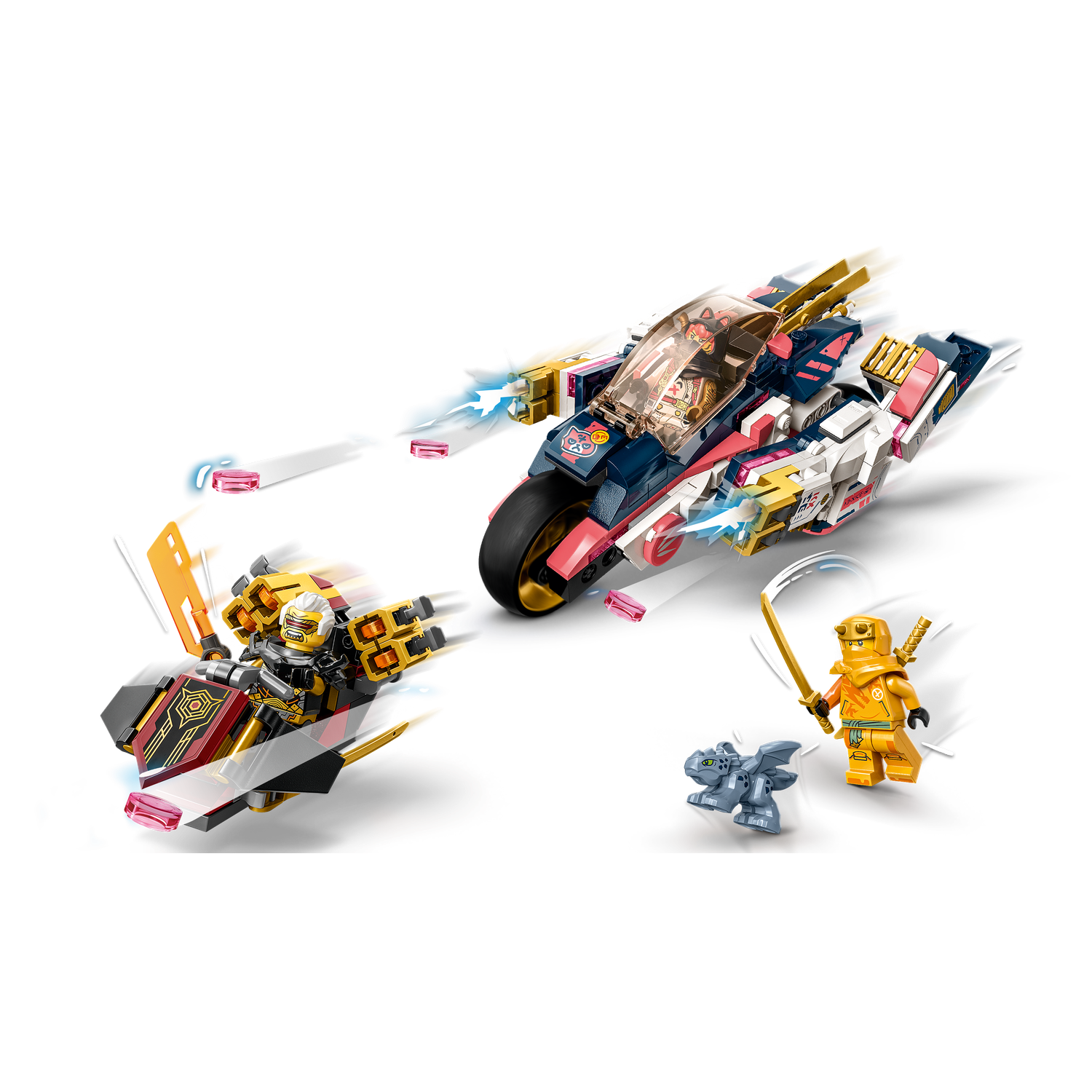 Конструктор LEGO NINJAGO Soras Transforming Mech Bike 384 дет. - фото 7