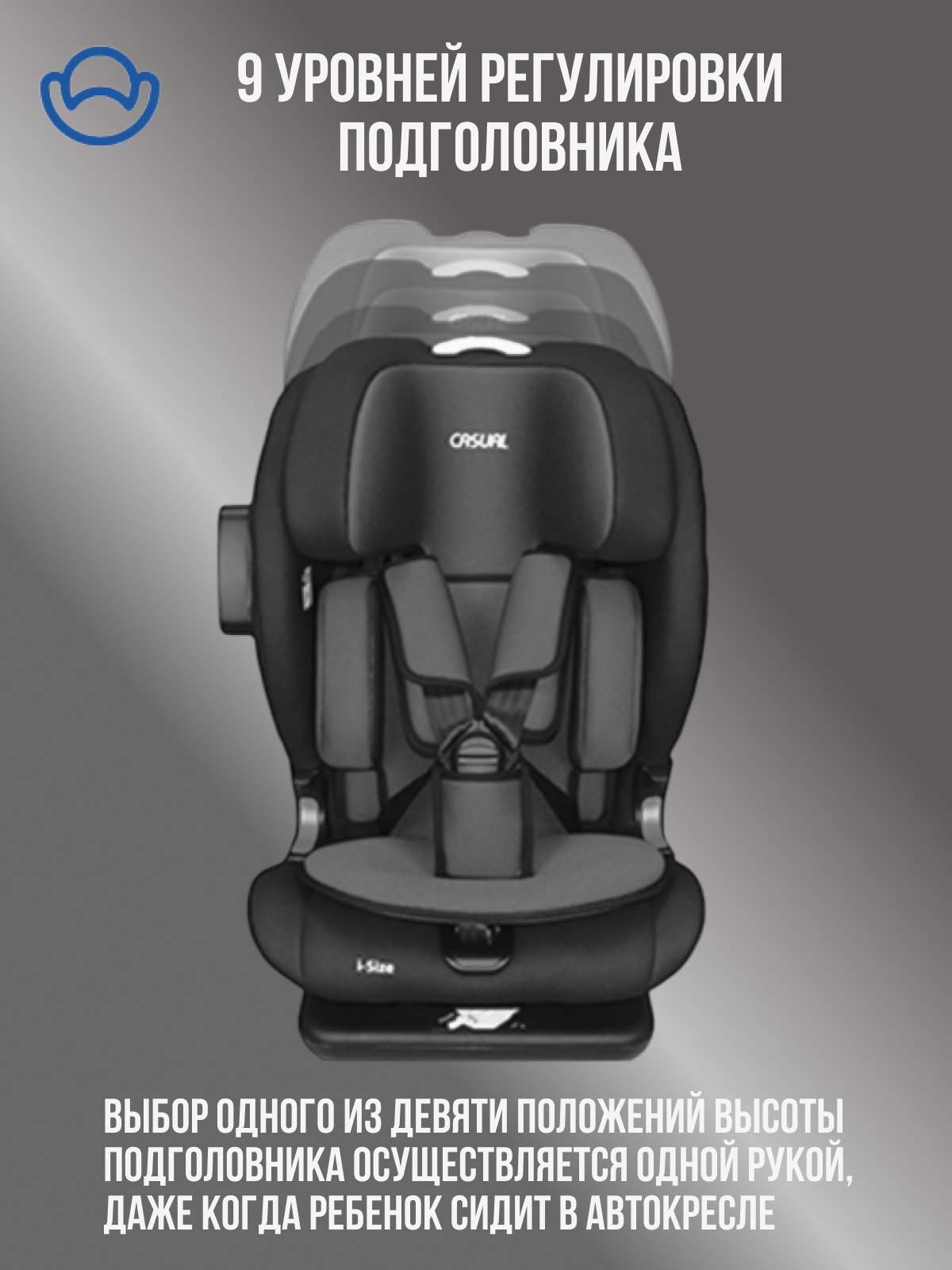 Автокресло Casual Purple Isofix 1/2/3 (9-36 кг) - фото 2