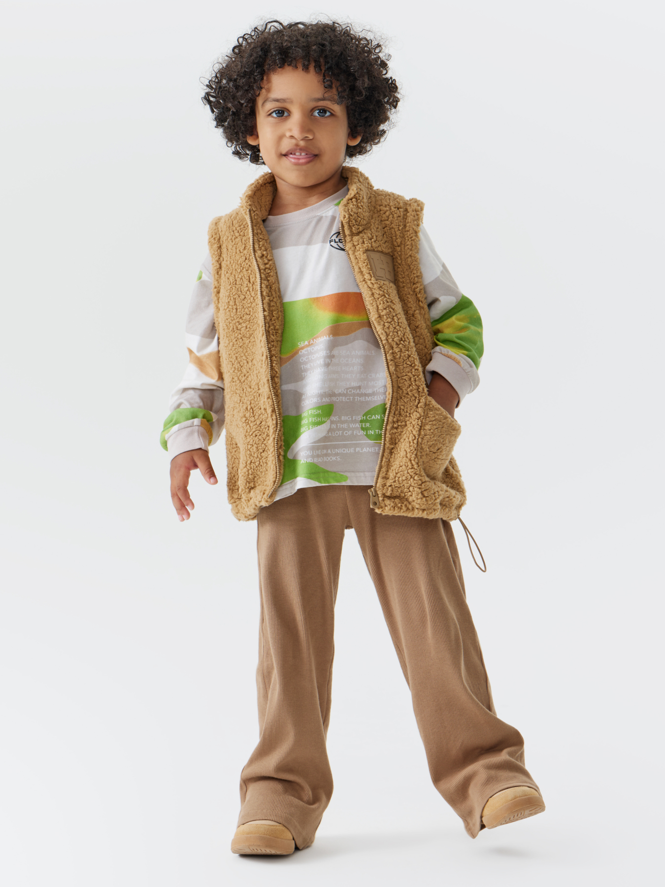 Брюки Happy Baby 88231-1_light-brown - фото 8