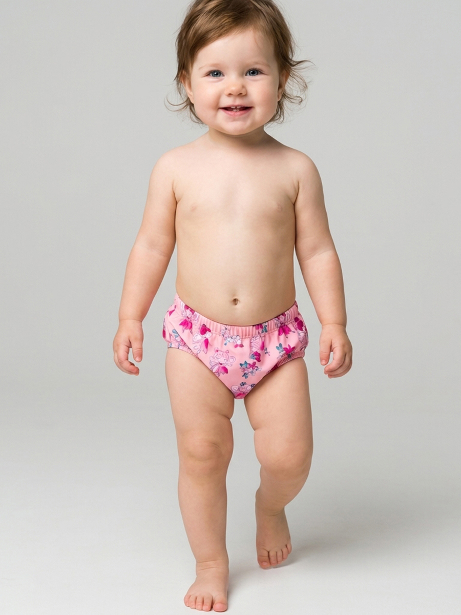 Изображение товара Плавки для девочек PlayToday 62 из эластичной ткани с принтом