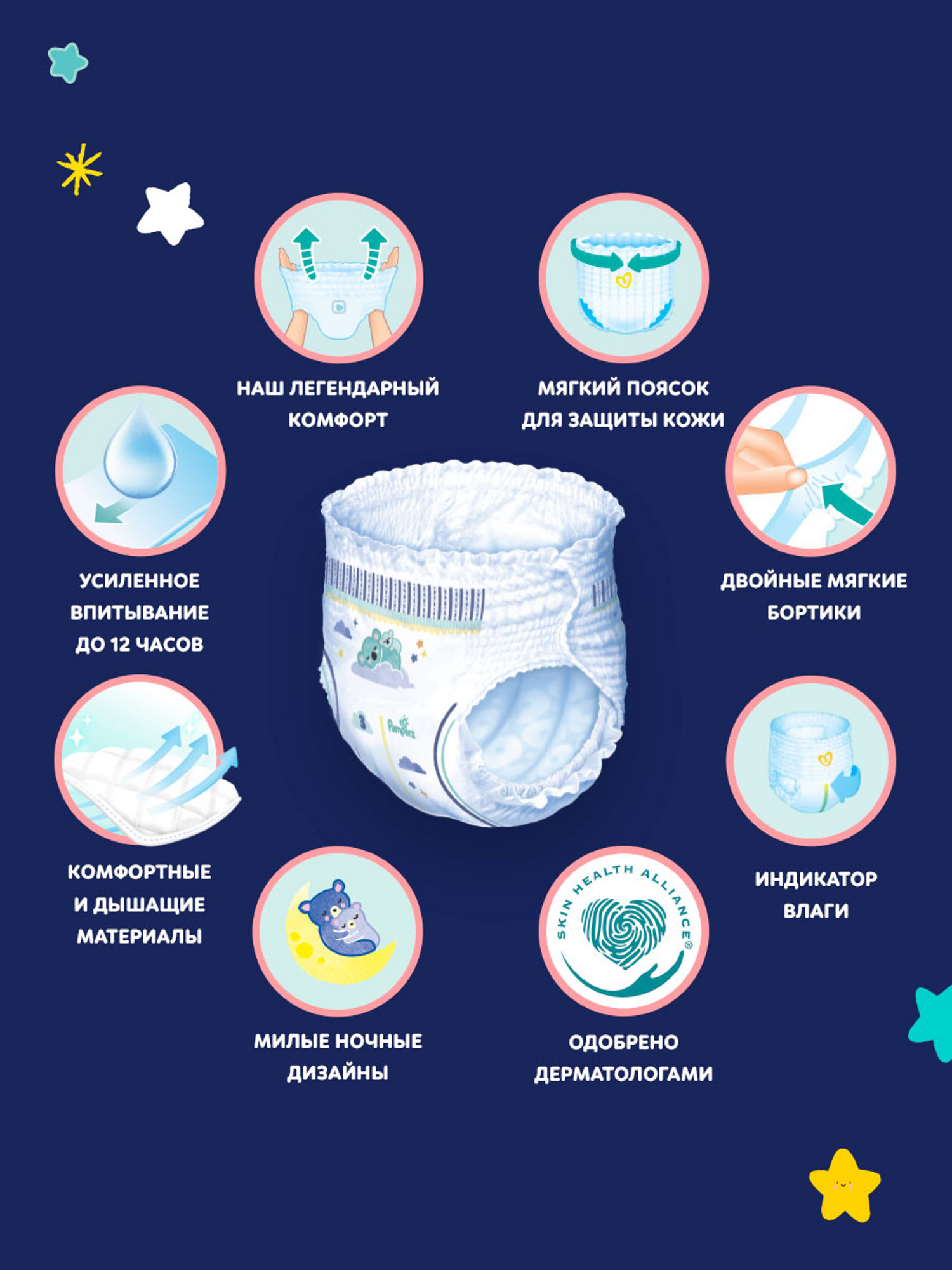 Трусики Pampers ночные 6 (15+ кг) 25 шт. - фото 3