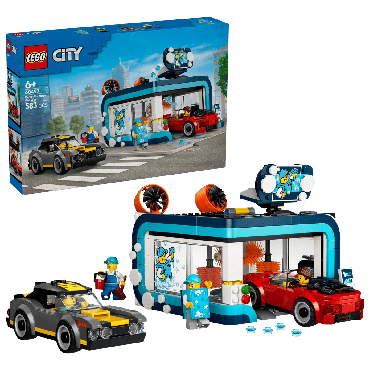 Конструктор LEGO City Проезд через мойку 583 дет. - фото 1