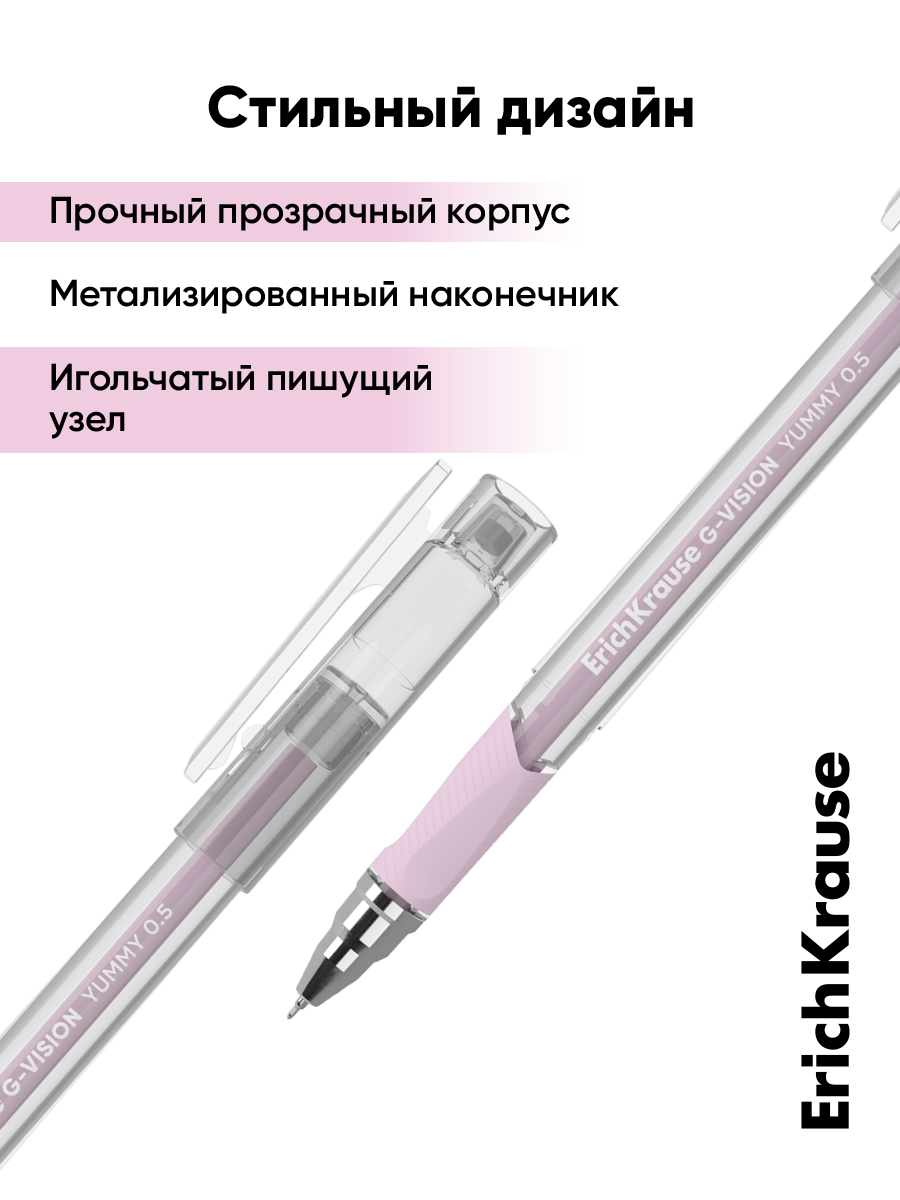 Ручка гелевая ErichKrause 12 шт. - фото 7