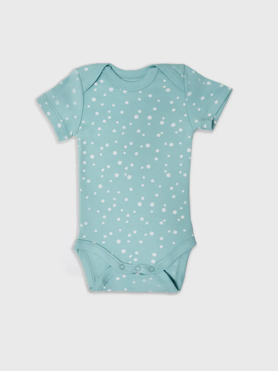 Боди 3 шт Mark Formelle (Марк Формэль) 13015-1-3/имбирный +горошки на бирюзе +серый - фото 12