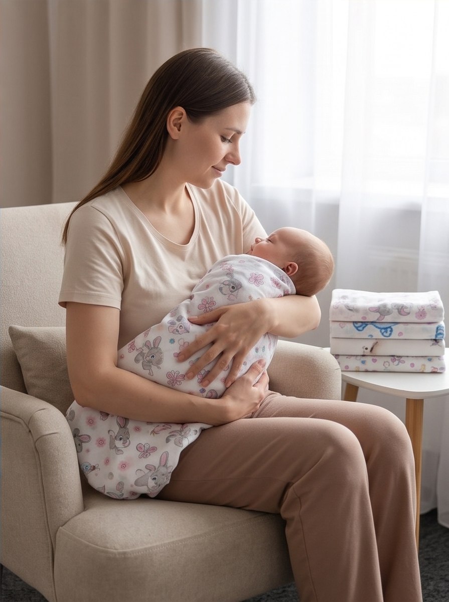 Пелёнка LISa baby store ситец 90х110 см 4 шт. - фото 6