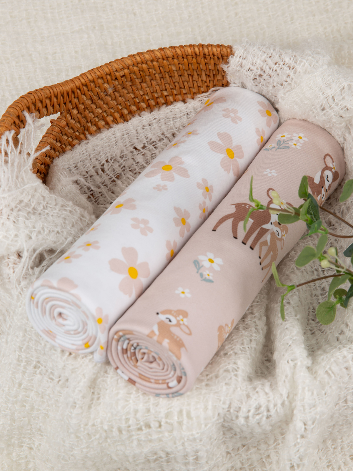 Пелёнка inlovery трикотаж 85х100 см 2 шт. - фото 6