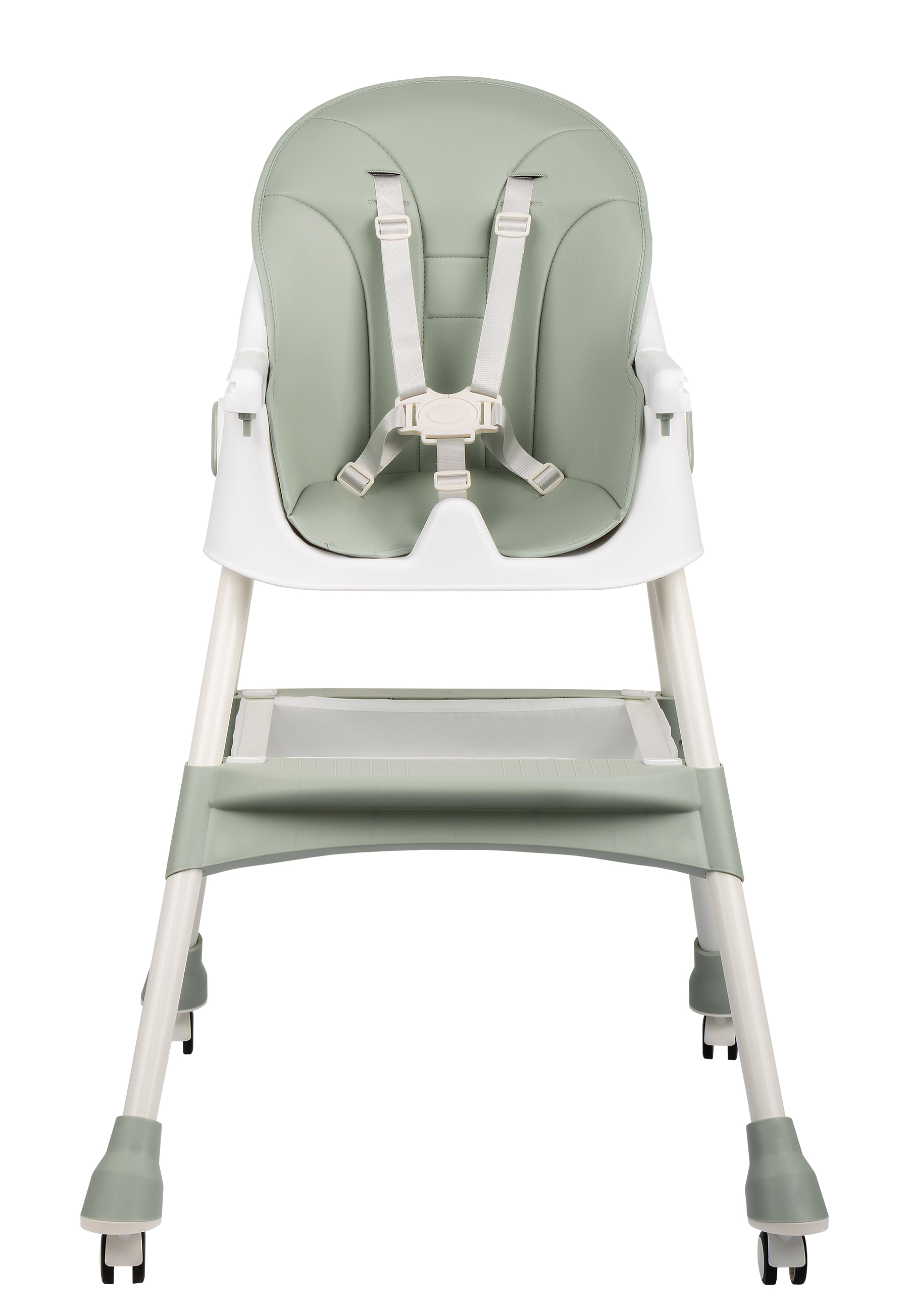 Стульчик для кормления Indigo Corn зеленый-серый - фото 5