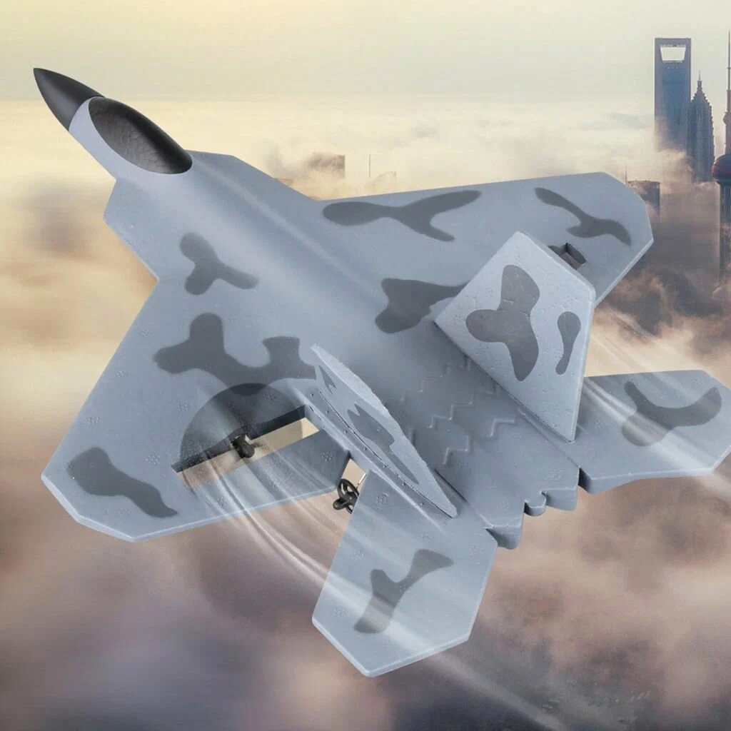 Самолет РУ Zhorya Raptor Fighter камуфляжный - фото 5