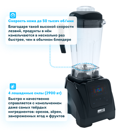 Блендер стационарный для смузи RAWMID Modern bdm-06 для паст профессиональный черный