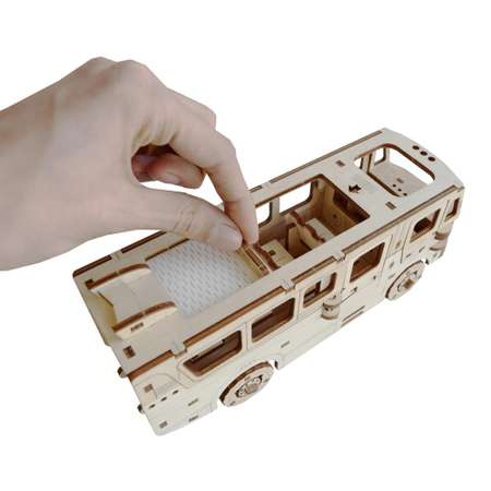 Конструктор HobbyWood Автобус деревянный