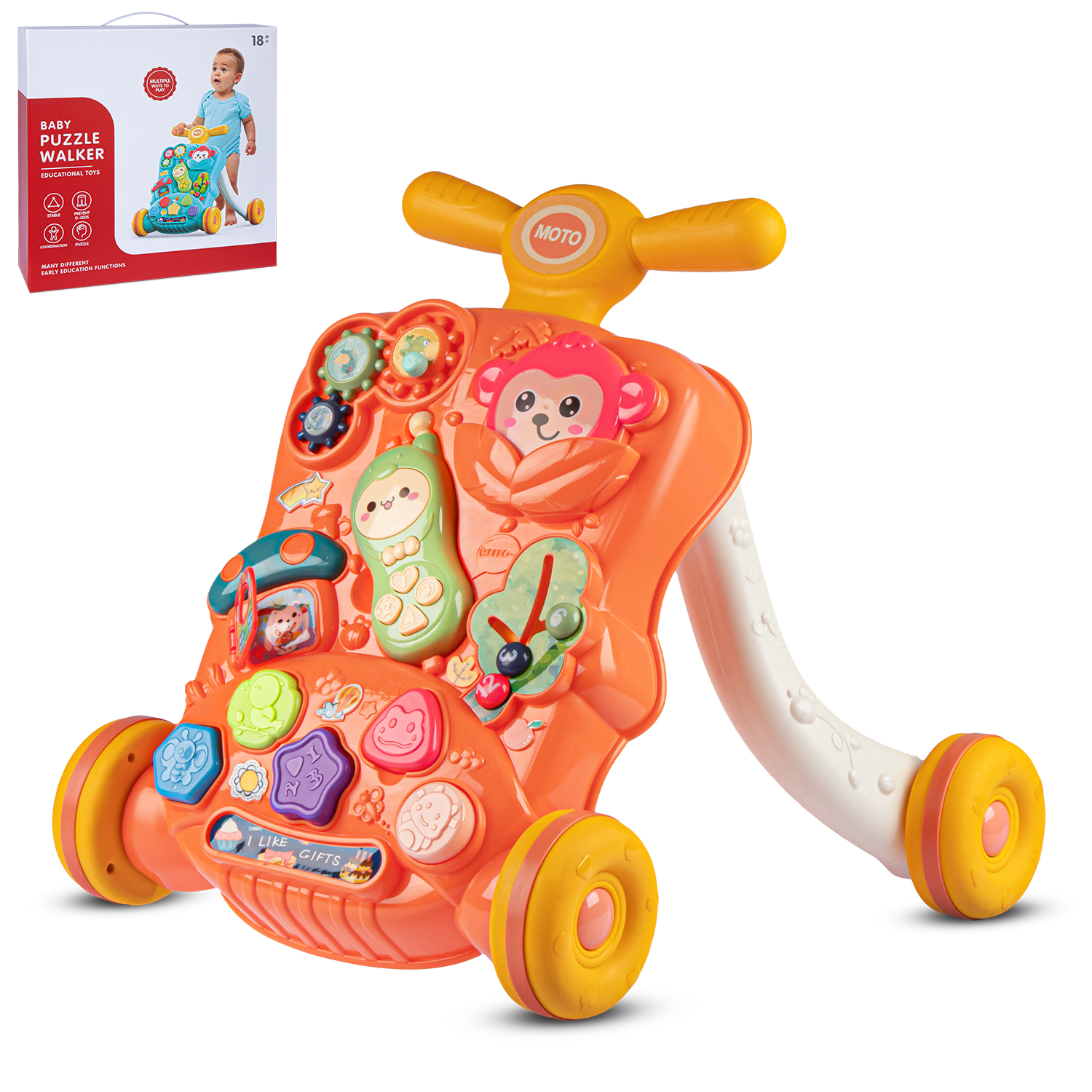 Ходунки Smart Baby Музыкальный бизиборд - фото 8