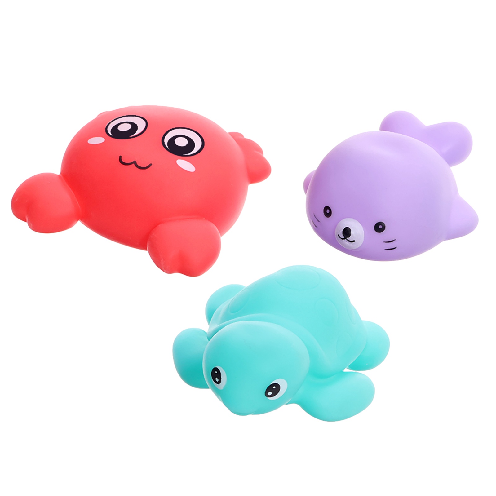 Книжка игрушка Крошка Я для ванны и игрушки для купания набор Зверята - фото 2