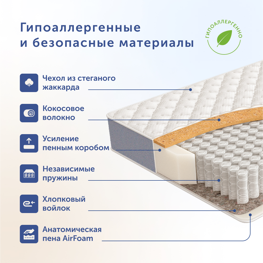 Матрас buyson BuyLuck 200х90 - фото 5