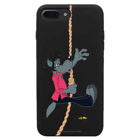 Силиконовый чехол Mcover для смартфона Apple iPhone 7 plus 8 plus Союзмультфильм Полет волка