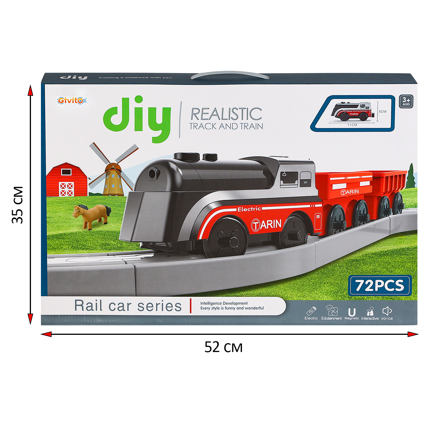 Набор железнодорожный Givito G211-021 - фото 7