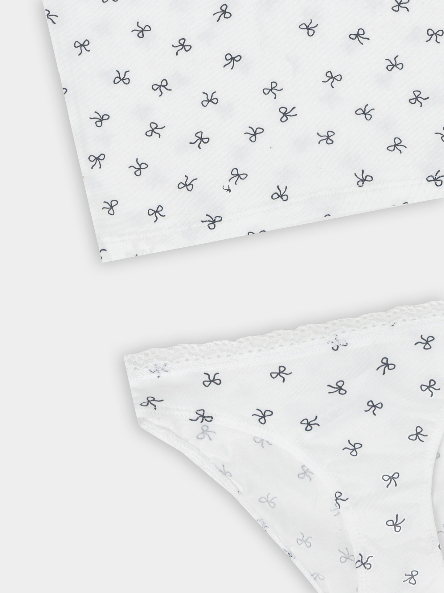 Майка и трусы Mark Formelle (Марк Формэль) 447008/бантики на белоснежном - фото 4