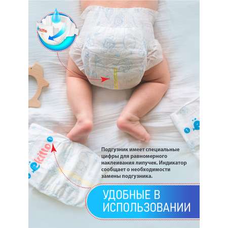 Подгузники Ekitto для недоношенных NB (0-5 кг) 30 шт.