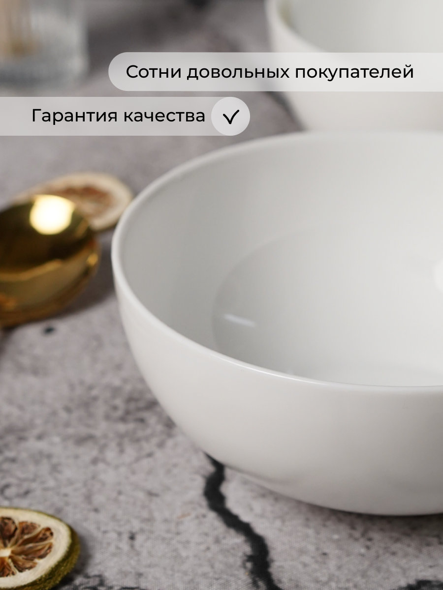 Столовый набор OLAFF для завтрака из стеклокерамика 3 предмета - фото 7