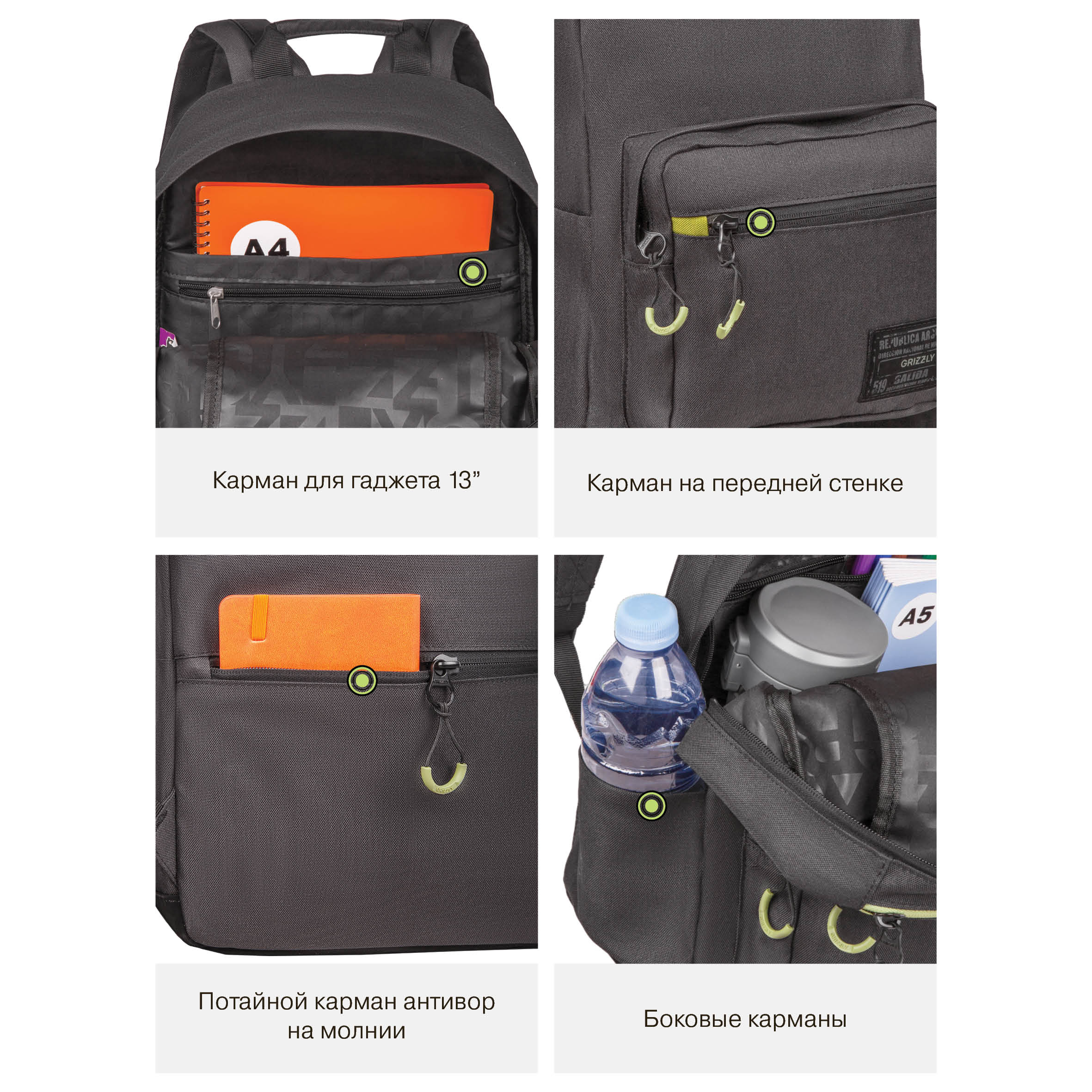 Рюкзак Grizzly для мальчика - фото 9