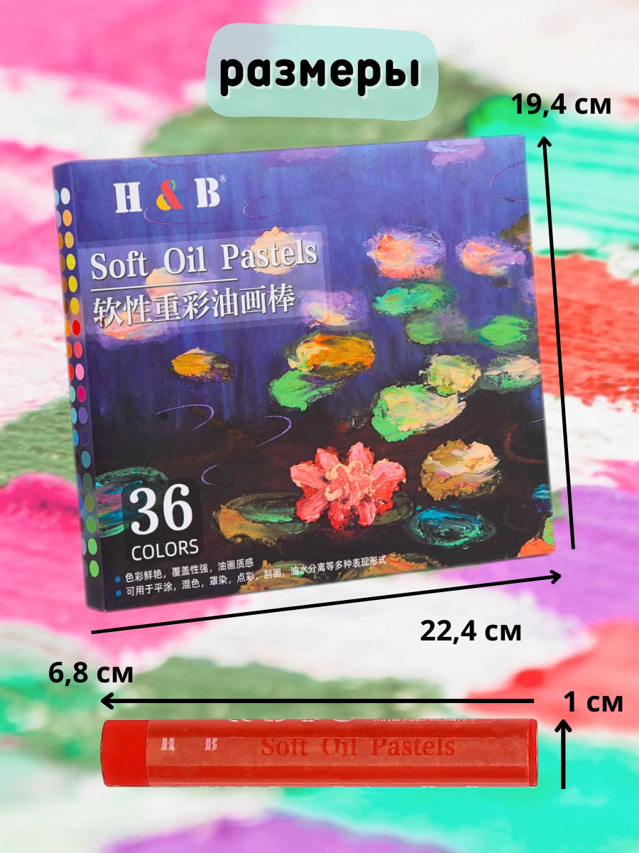 Пастель масляная CMGS 36 шт. - фото 4