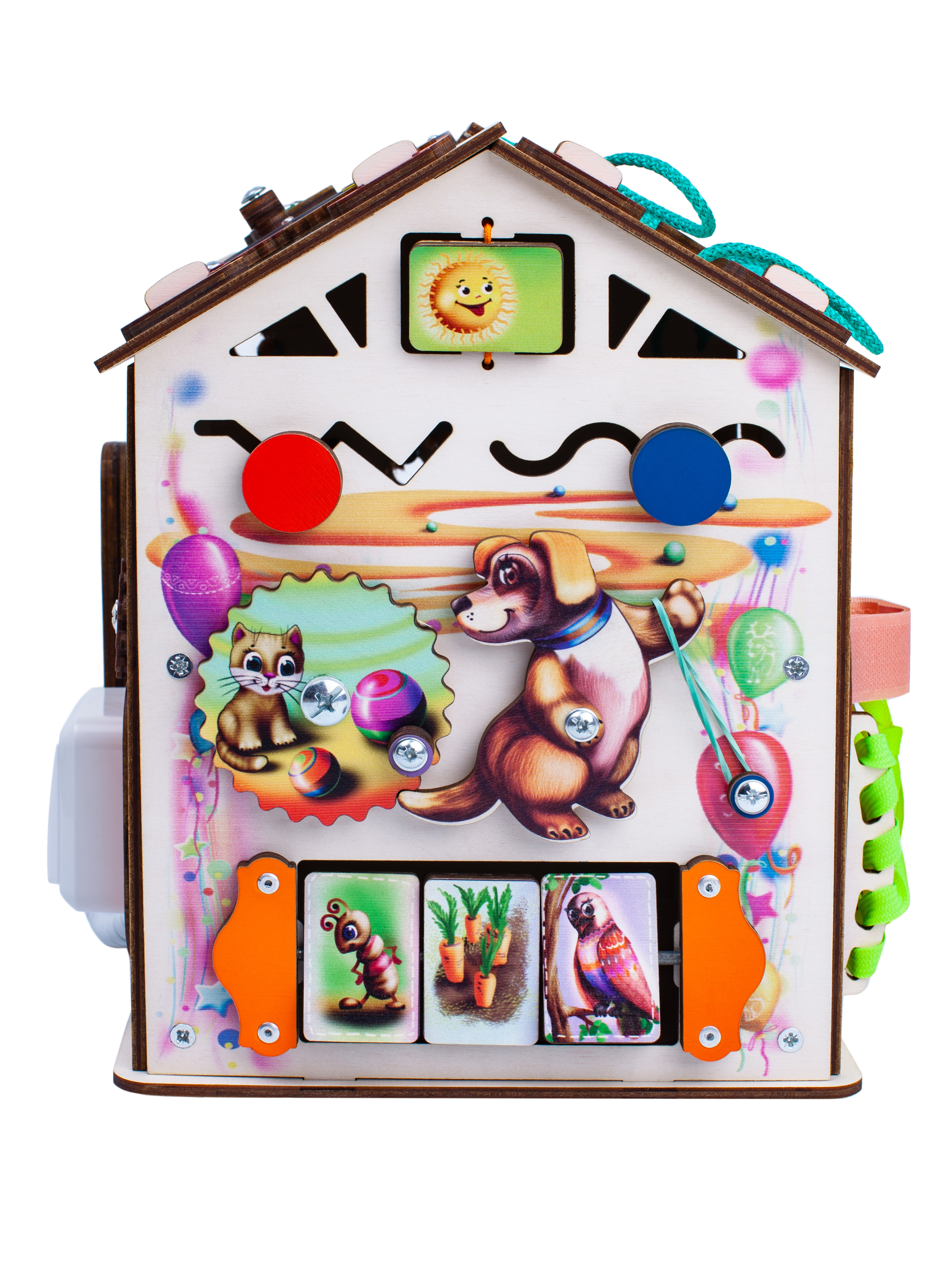 Игрушка Jolly Kids бизиборд Зверята - фото 2