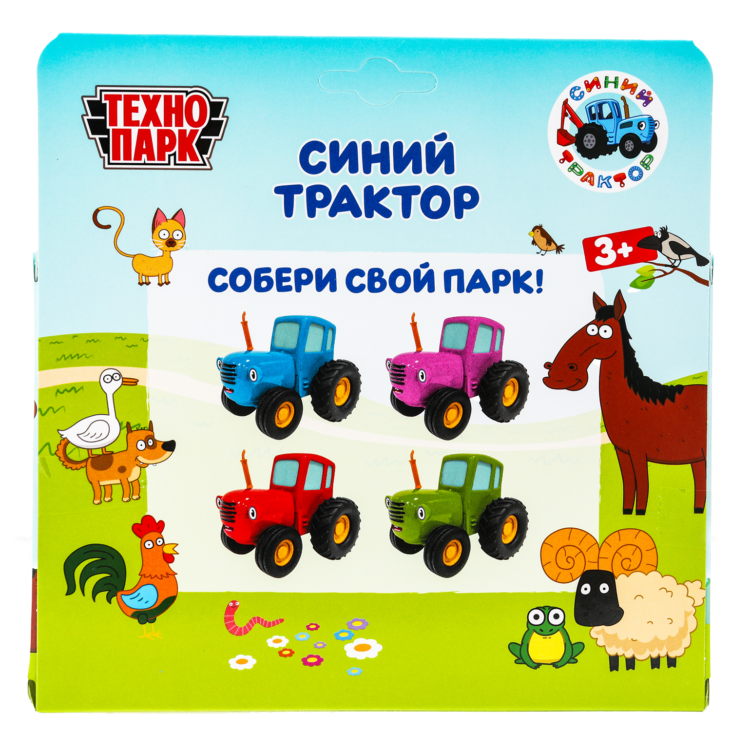 Трактор Технопарк Синий трактор 380549 - фото 3