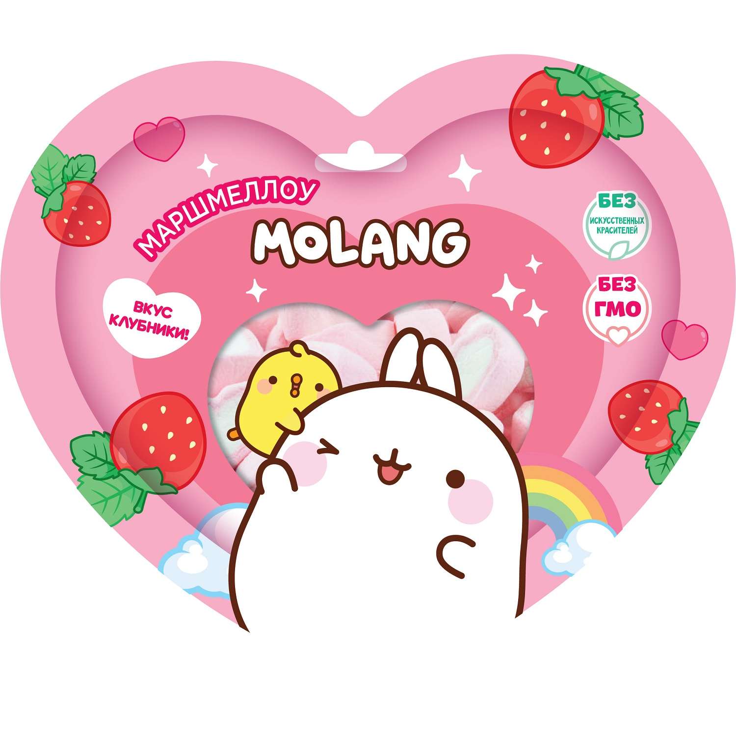 Маршмеллоу Конфитрейд Molang в фигурном пакете 50г - фото 1