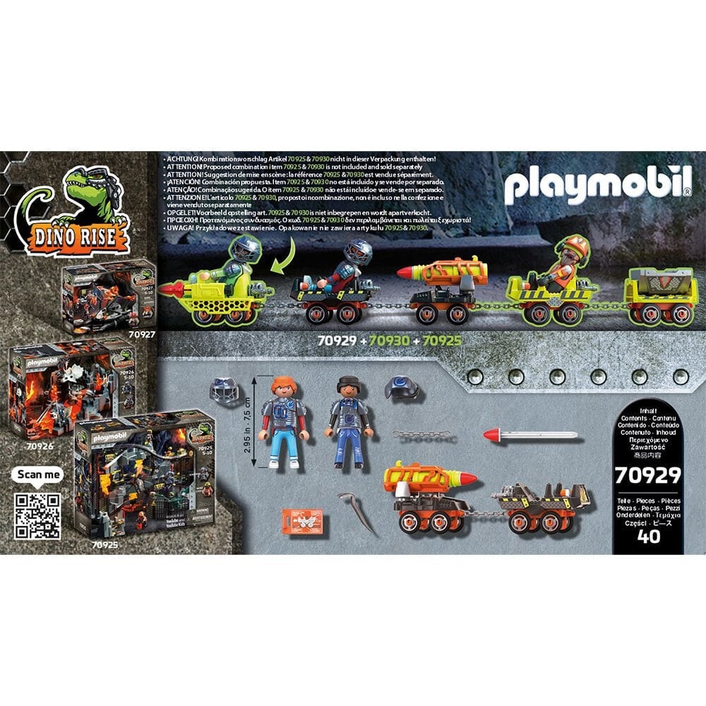 Конструктор Playmobil Ракетная шахта динозавра - фото 4