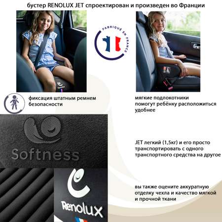 Автокресло Renolux Jet carbon 3 (22-36 кг)