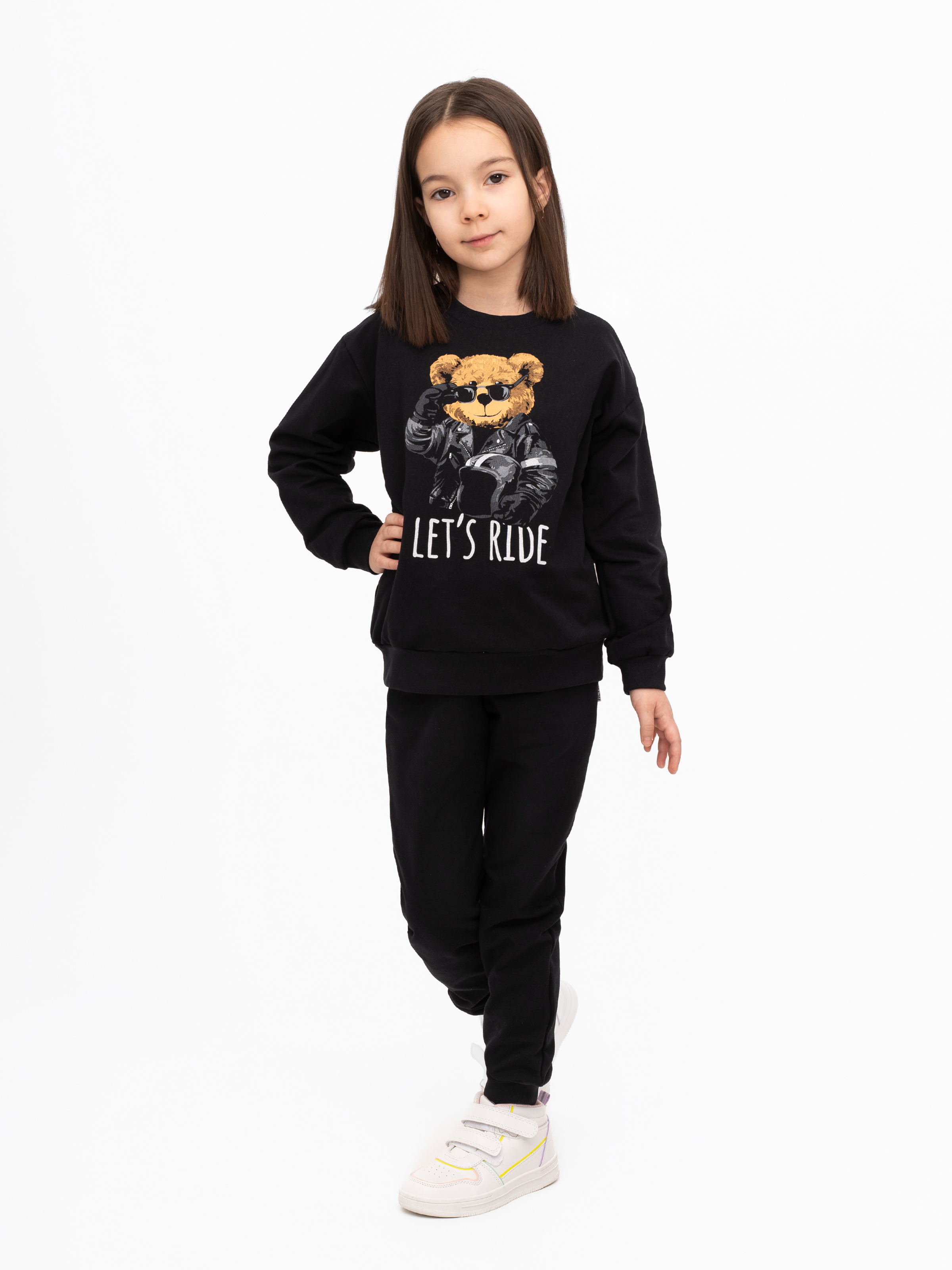 Костюм Утенок 7045г черный тедди байкер - фото 48